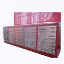 Industrial making steel workbench with stainless drawers